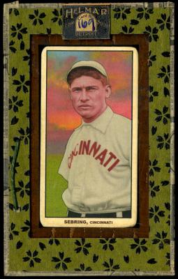 Picture, Helmar Brewing, T206-Helmar Card # 169, Jimmy Sebring, Belt up, Cincinnati Reds